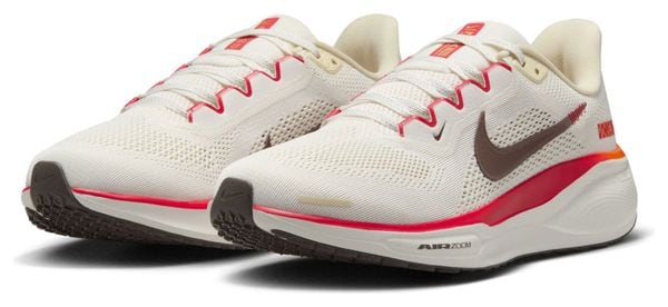 Chaussures Running Nike Pegasus 41 Beige/Rouge Femme
