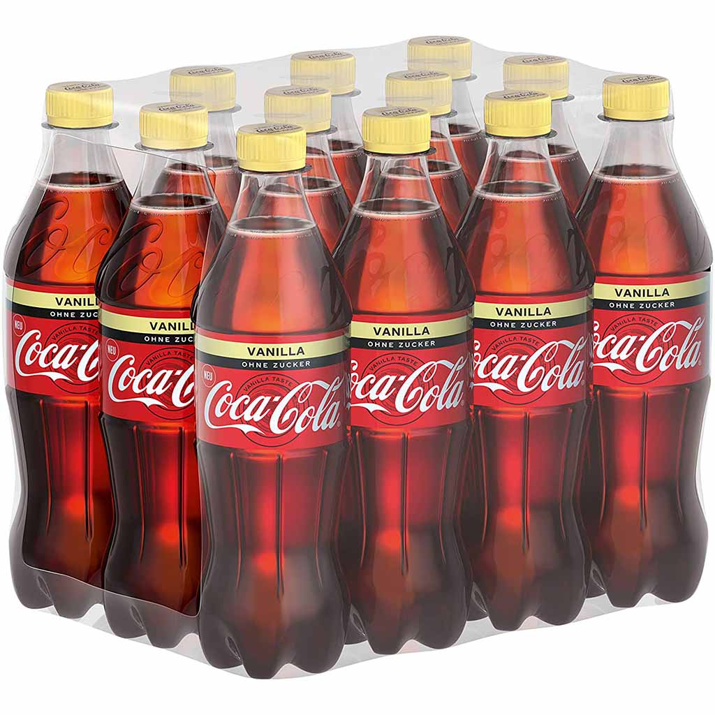 12x Coca-Cola Vanille Zero PET á 0,5L=6L MHD:28.2.25