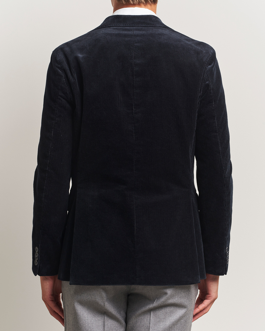 Oscar Jacobson Fogerty Patch Pocket Cord Blazer Navy