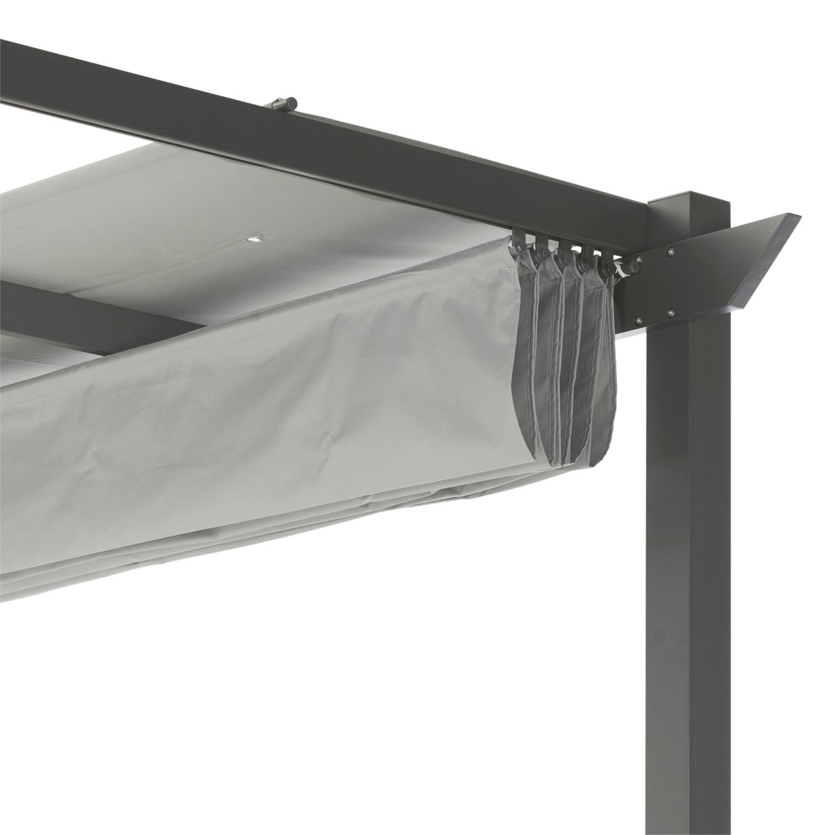Pergola 4 x 3 m lichtgrijs