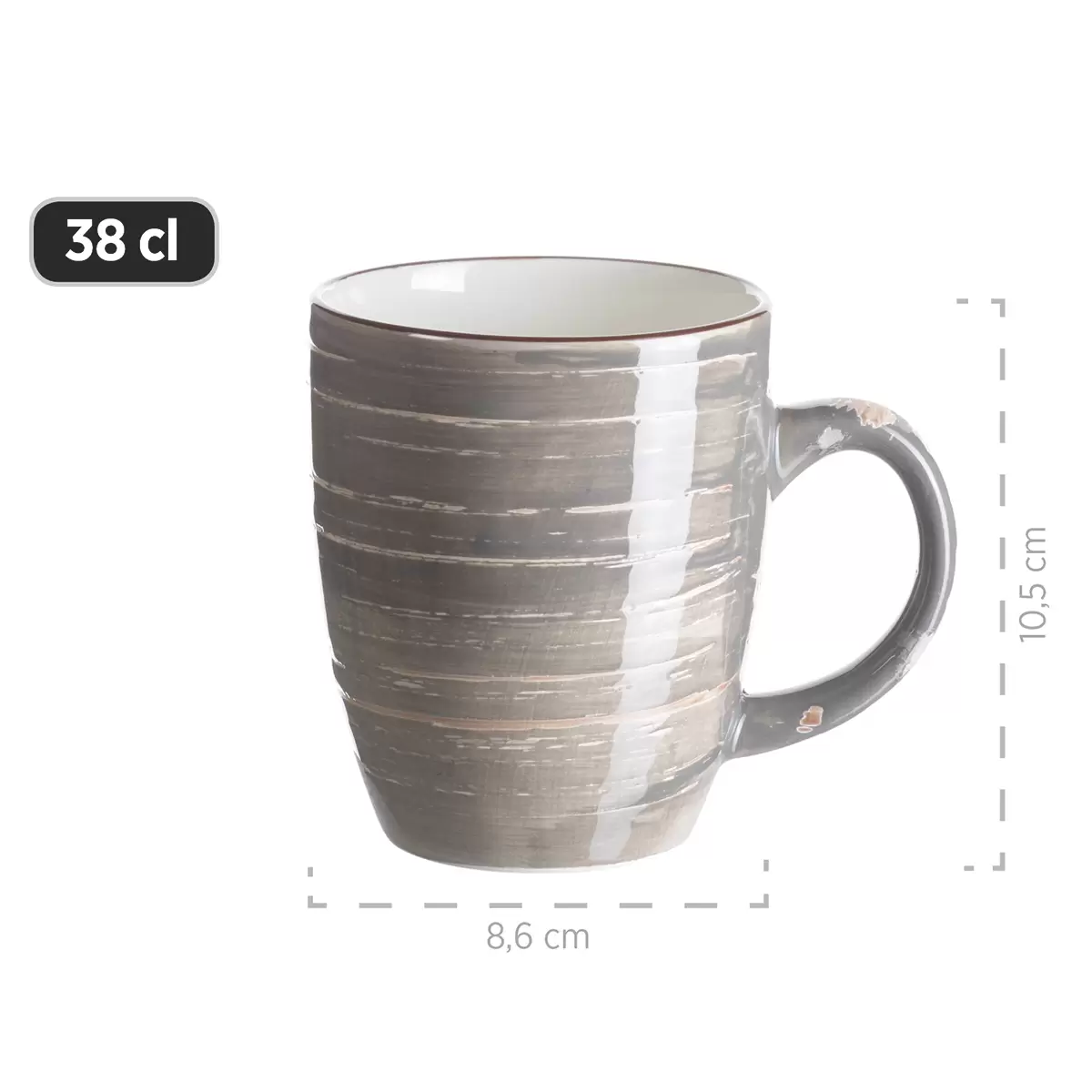 Frühstücksset 6-tlg. DUOLE blau,beige
