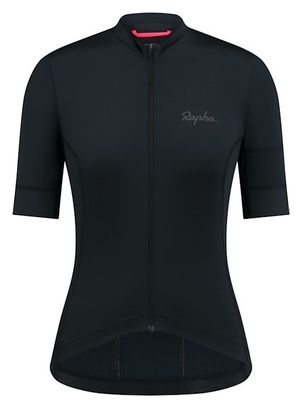 Maillot manches courtes Rapha Jersey Noir/Gris Femme