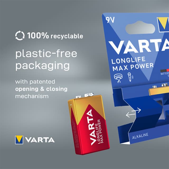 Varta Longlife Max Power 9V batteri