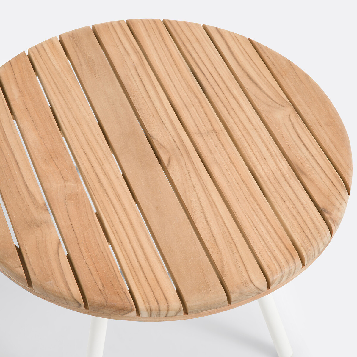 LA REDOUTE INTERIEURS<br>Mesa baixa para jardim alumínio/teca maciça Chassagne