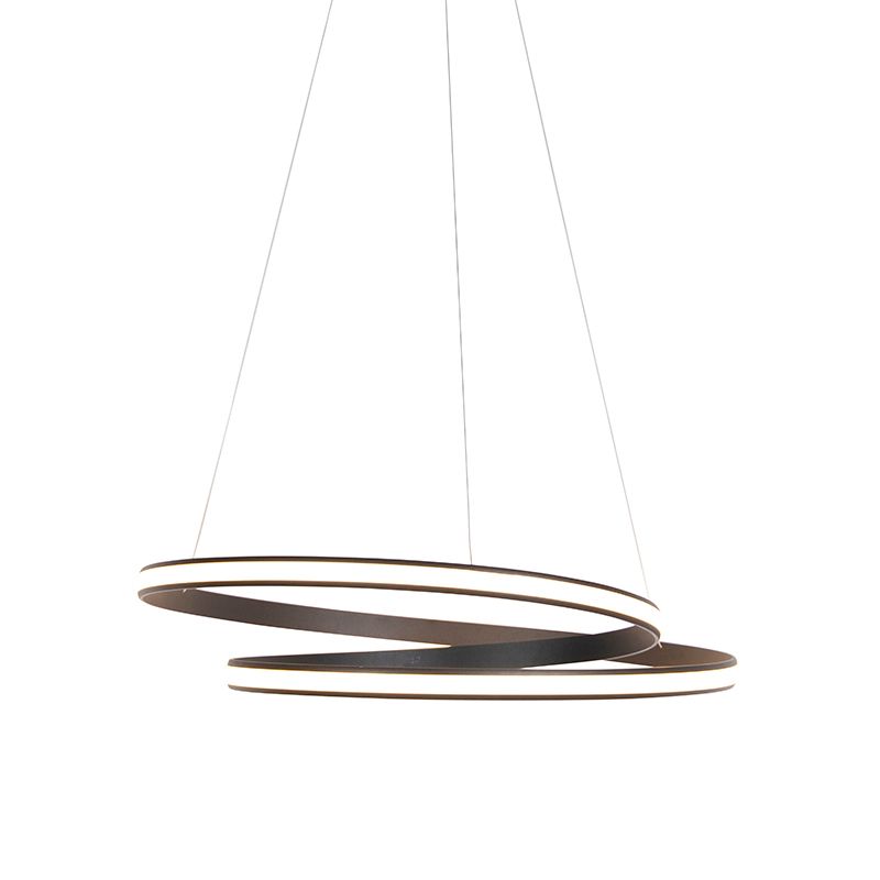 Moderne hanglamp zwart 74 cm incl. LED - Rowan