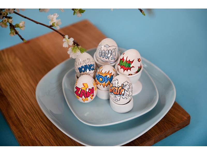 Brauns Heitmann Banderole Sound Eggs Mehrfarbig, 12 Stück Sticker für Eier