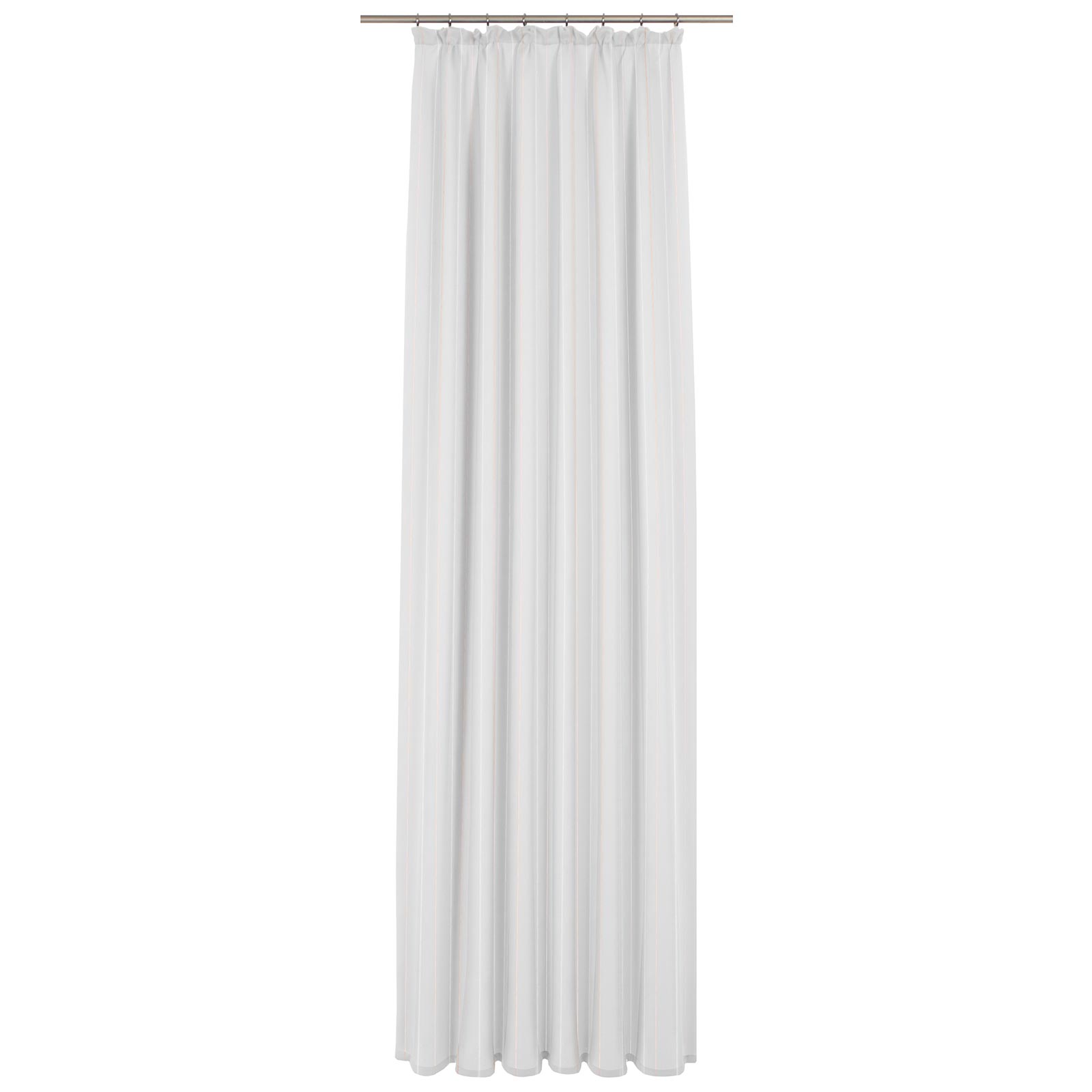 Vorhang - transparent-apricot - Streifen - 300x125 cm