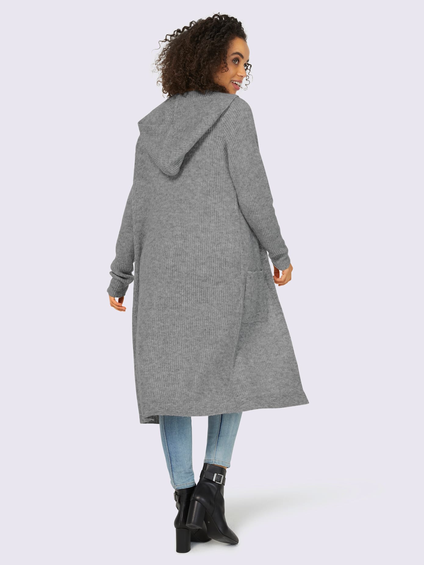 Veste en tricot coupe longue mode