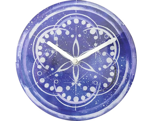 Cosmo tafelklok, gehard glas, indigo, Ø 20 cm