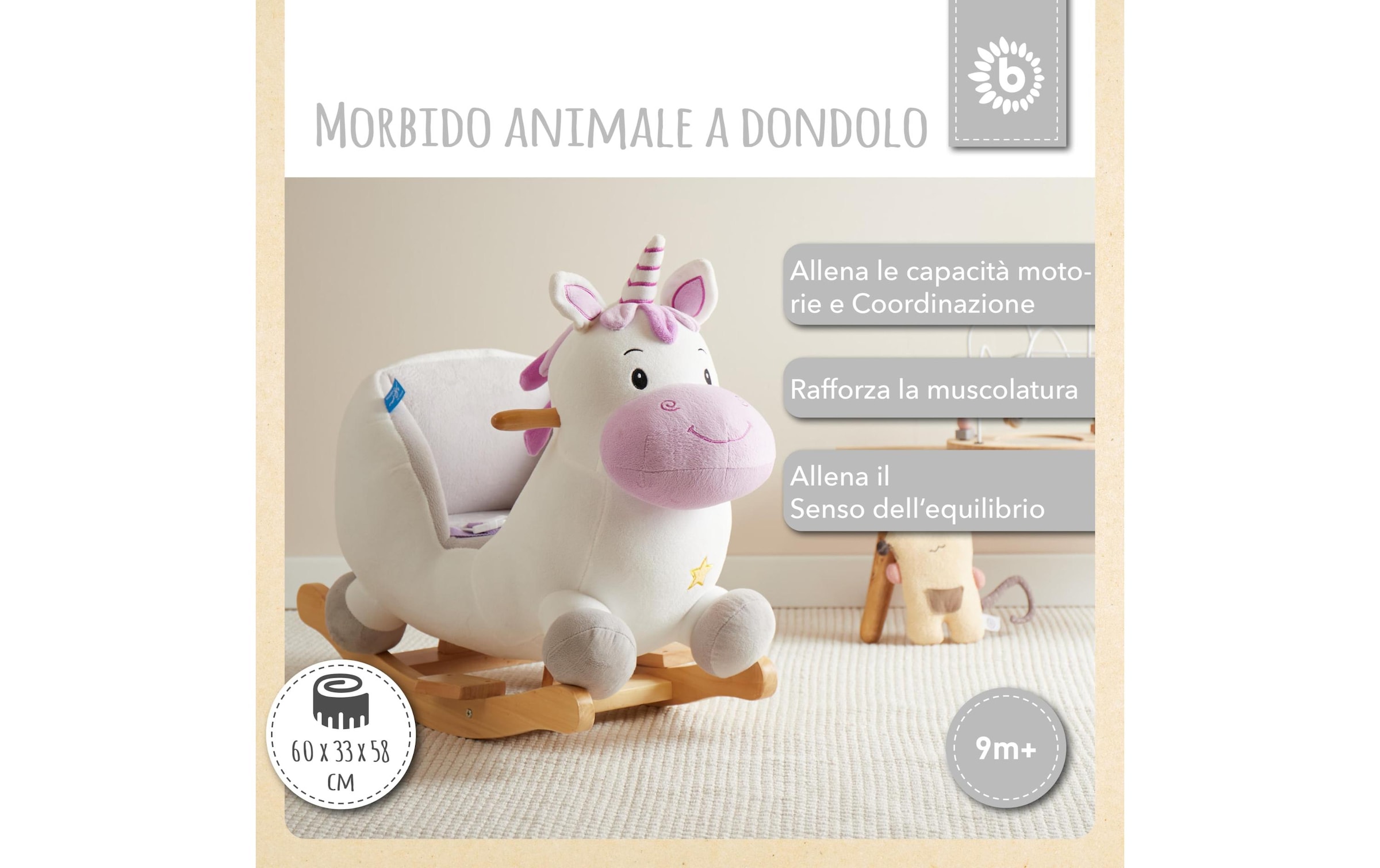 BIECO Schaukelpferd »Einhorn«