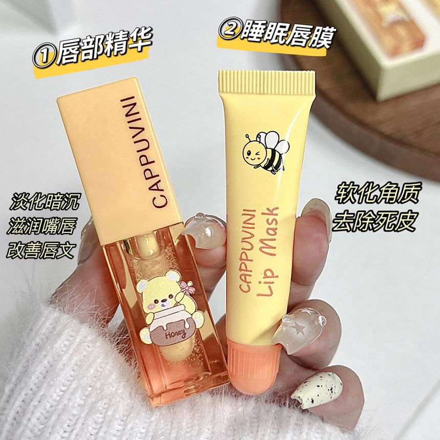 Cappuvini - Honing Lipolie & Lipmasker Set