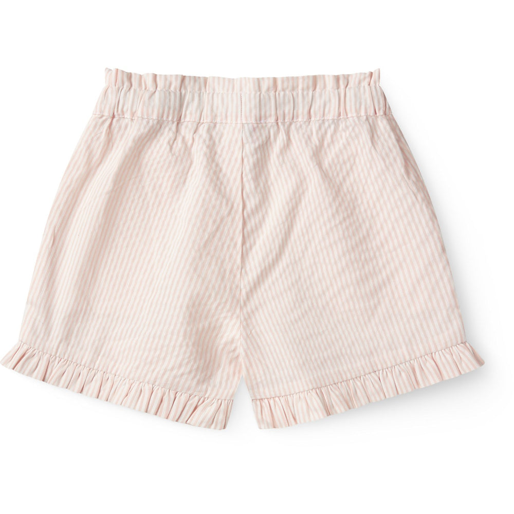 Køb COPENHAGEN COLORS Dusty Rose W Cream Stripe Seersucker Girly Shorts