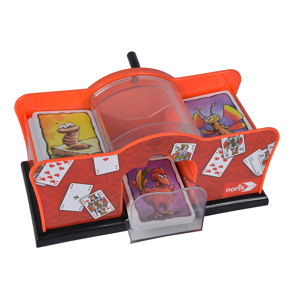 Deluxe Karten Mischmaschine Manueller 2 Deck Spielkarten Card Shuffler mit Handkurbel (606154620) - Rot