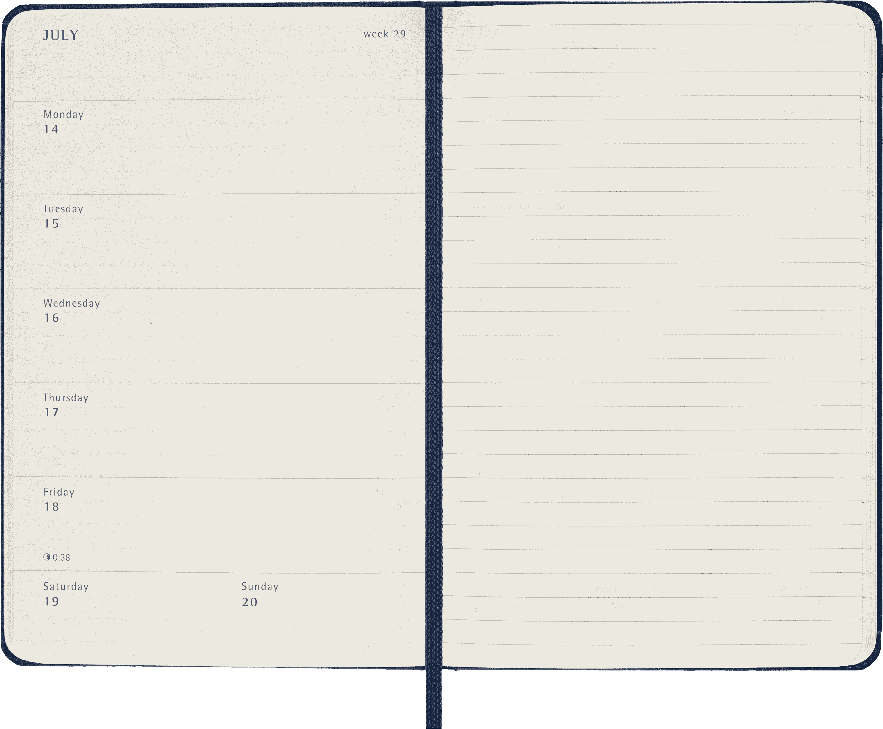 Classic Planner 2025 Pocket Weekly, hard cover, 12 months