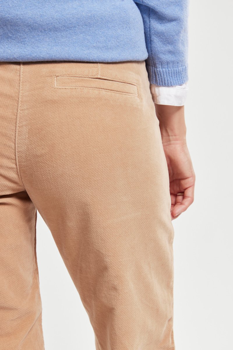 Pantalon coupe droite - velours
