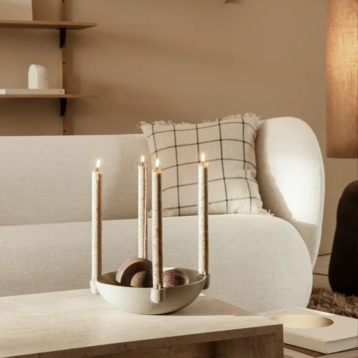 Ferm Living - Rico Sofa, 2-Sitzer, sand (Bouclé)