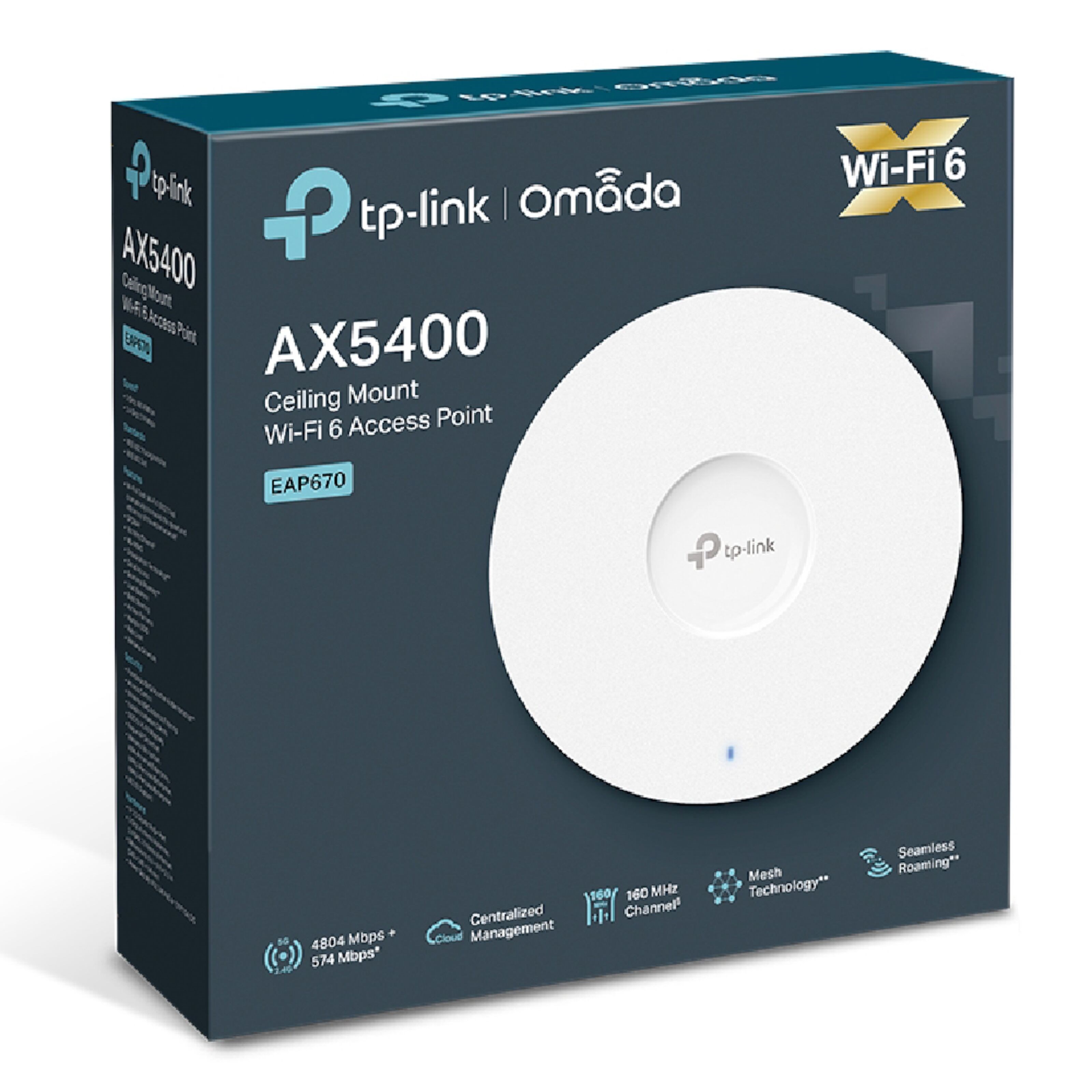 TP-link Omada EAP670 Wifi 6 Roaming-aksesspunkt AX5400