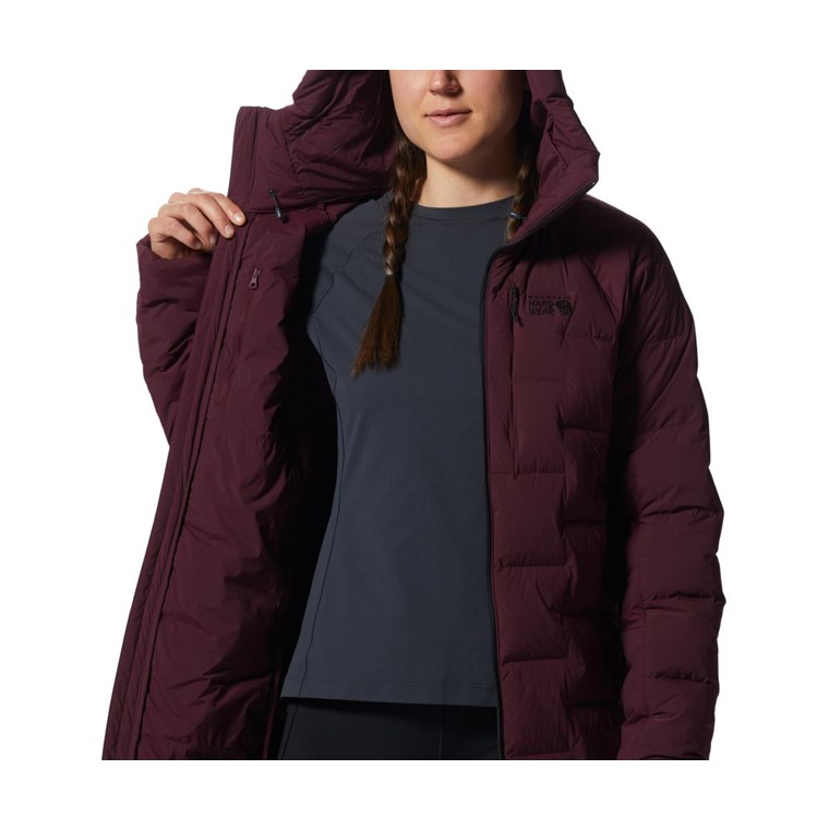 Mountain Hardwear Stretchdown Parka Women Cocoa Red