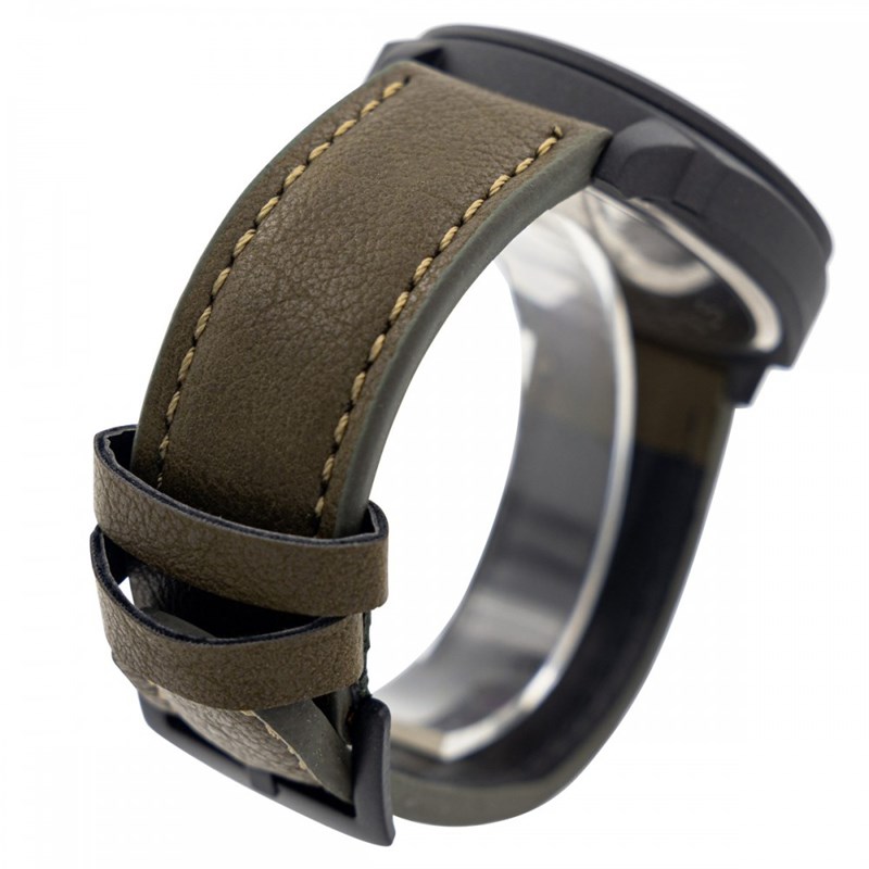 Montre Homme CHTIME bracelet Cuir Vert