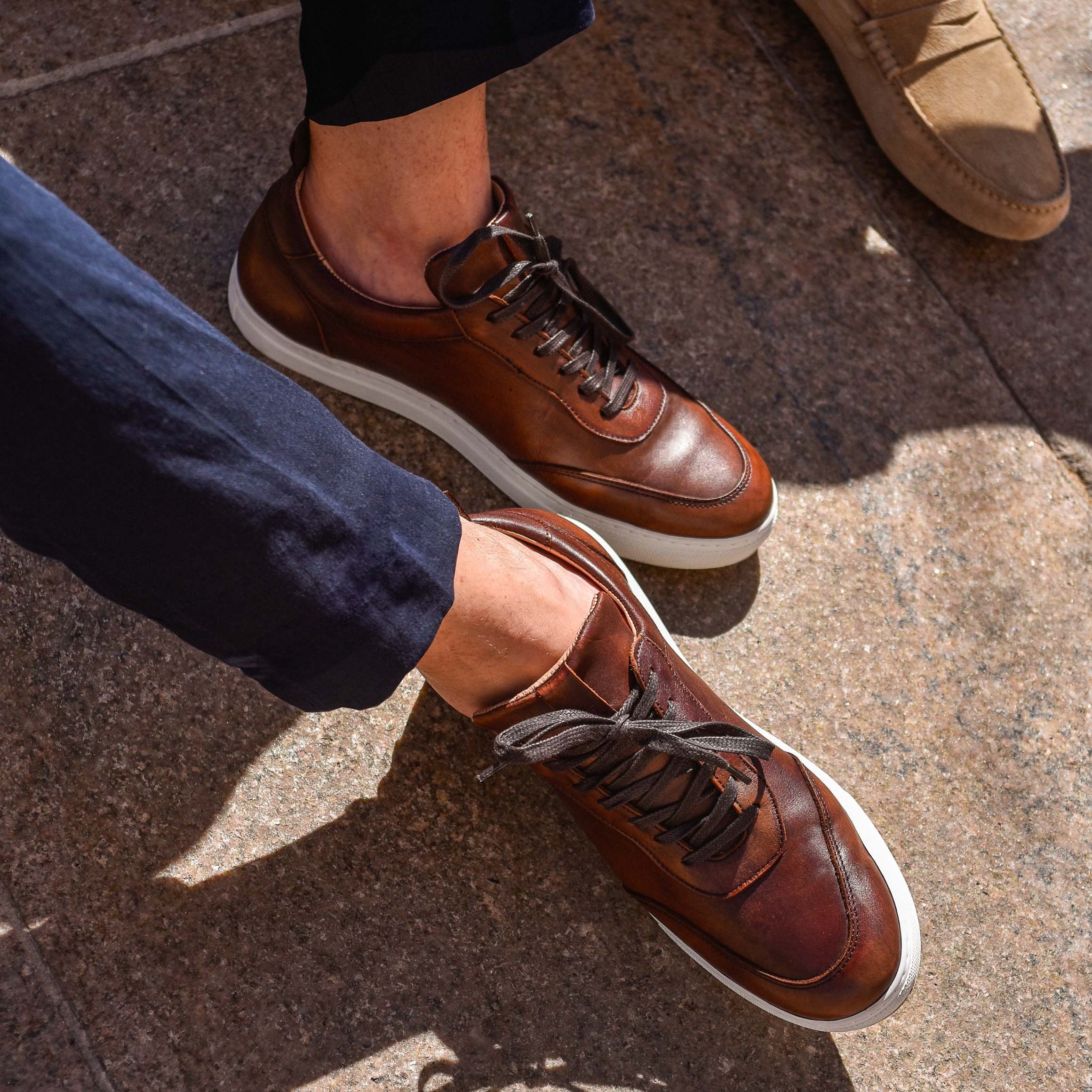 Kriss-Sneakers / Basket en cuir Brown