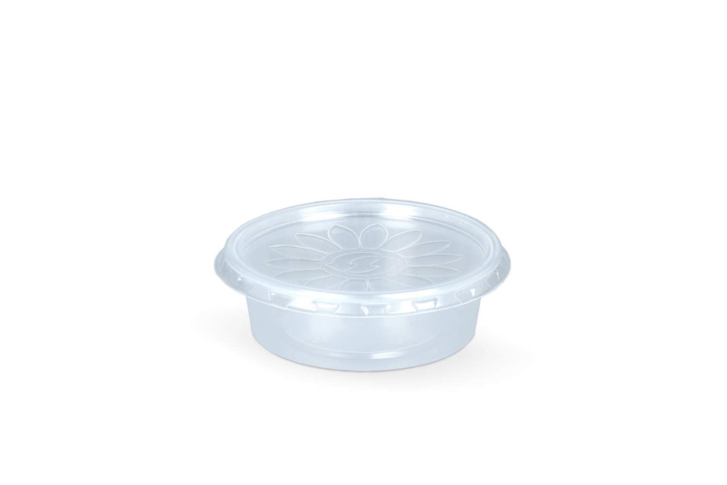 Deksel rond bakje Ø70mm Transparant