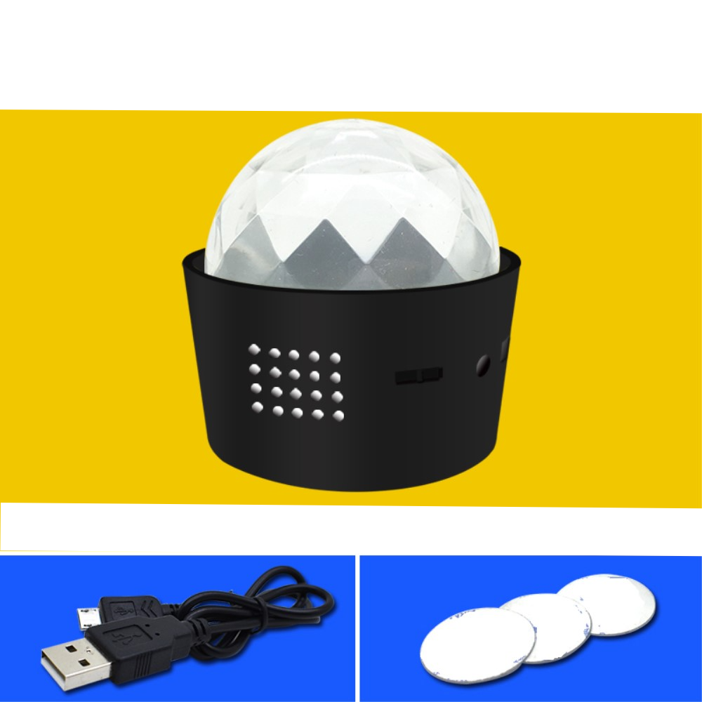 (Ø5cm) Soundgesteuerte Mini LED Discokugel Multicolor Partylicht (RGB Farben)