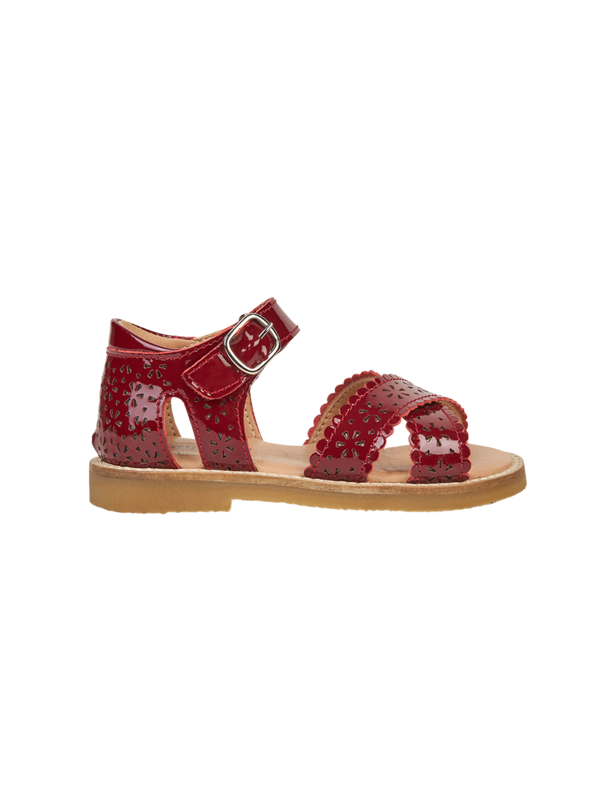 Crossover Scallop Flower - Cherry Patent