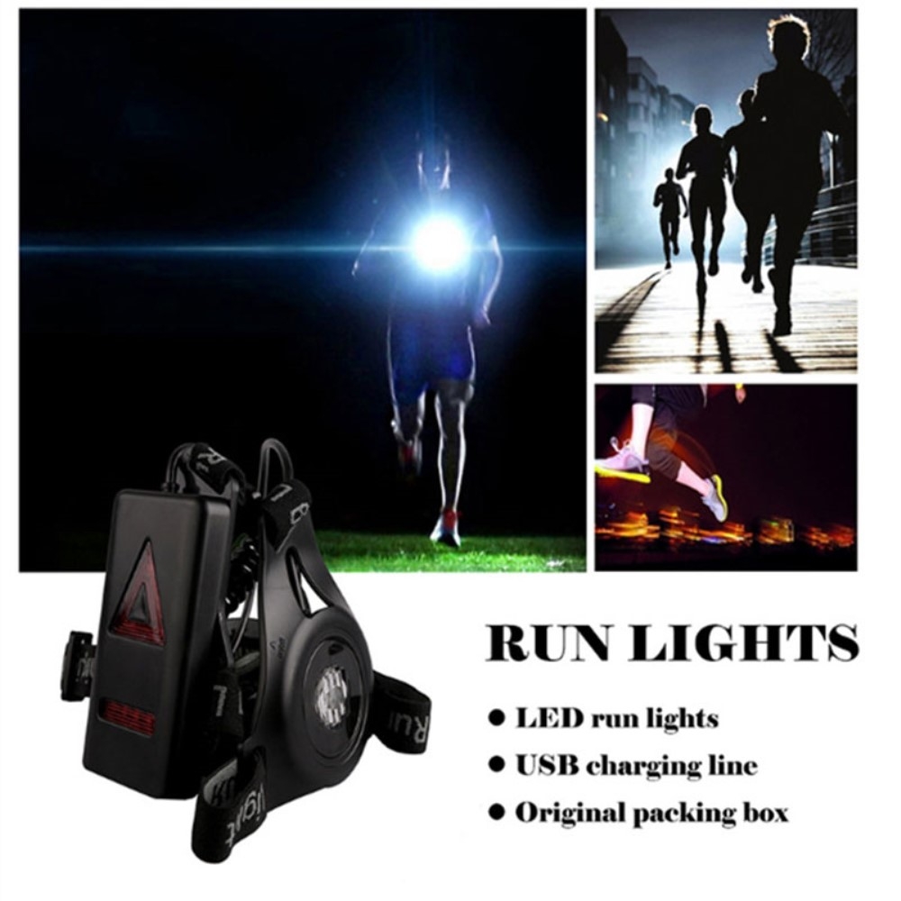 Running Light Sport Lauflicht LED Brust Lampe 250LM (IP65)   Wiederaufladbar
