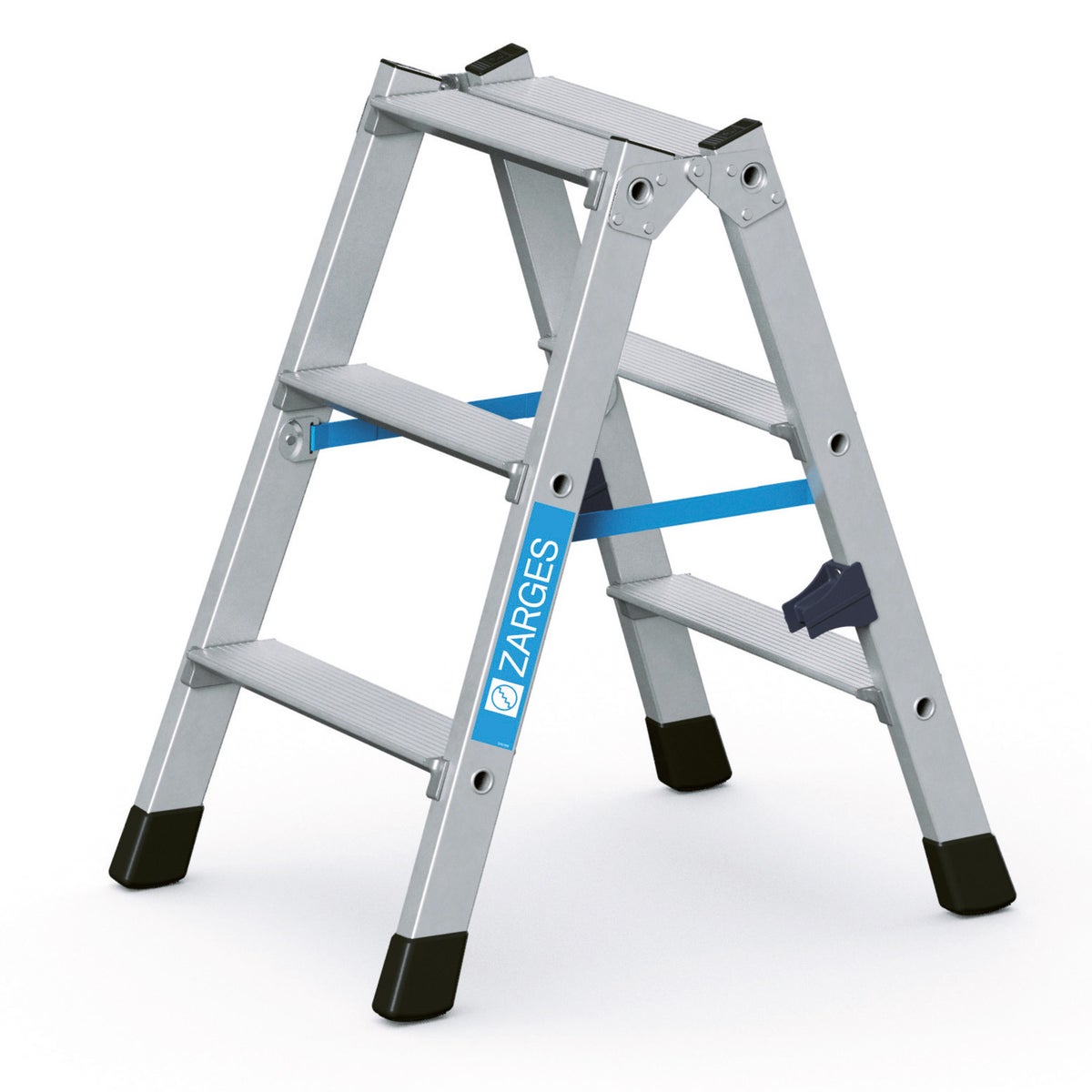 Zarges geplooide dubbele trapladder Nova B 2x3 treden