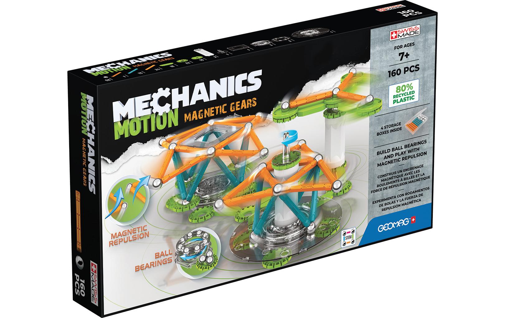 Baukasten Geomag Mechanics Magnetic Motion 160 TeileMagnet Modellkonstruktionen