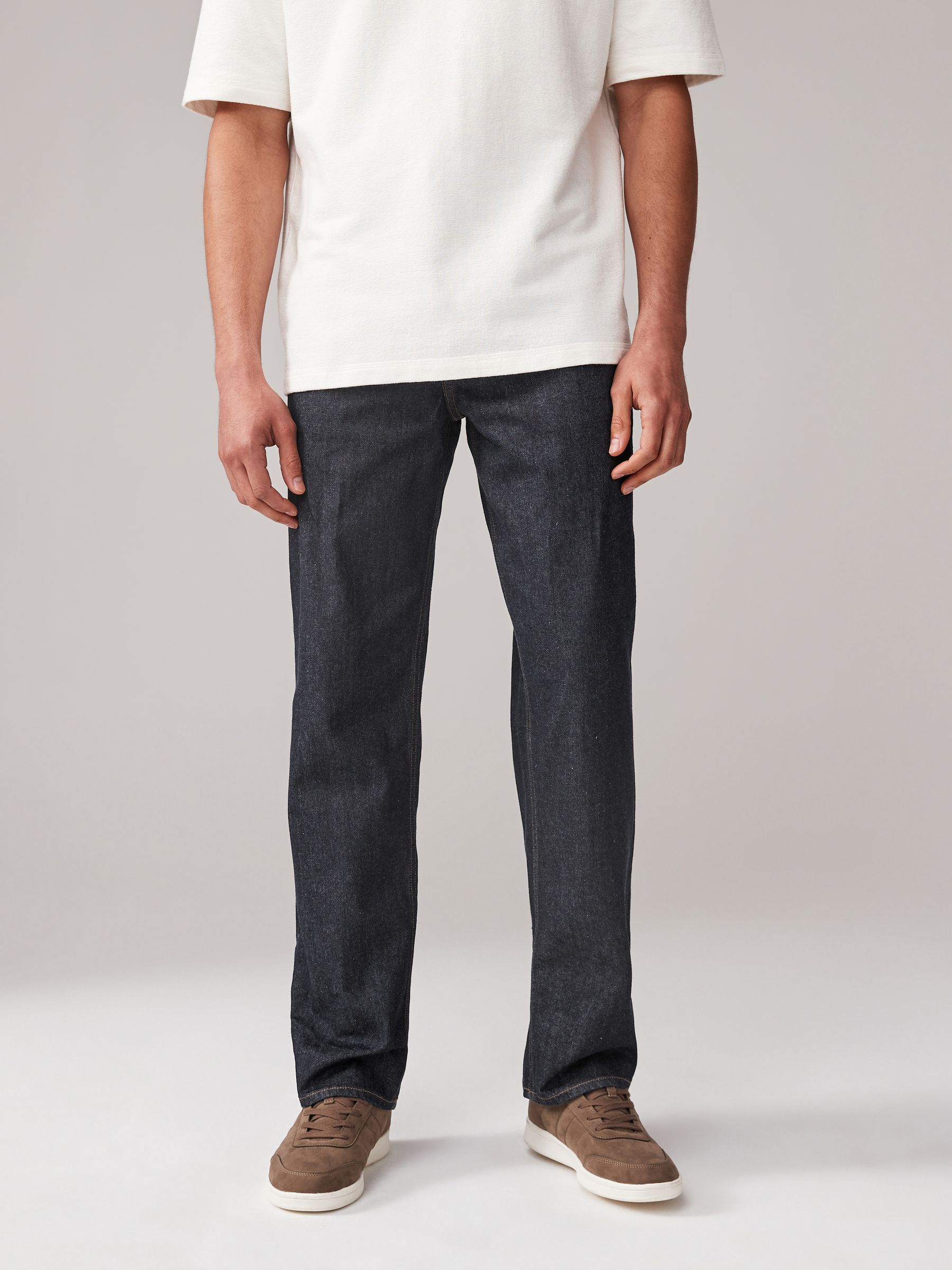Donkerblauw - Relaxed fit - 100% katoenen authentic jeans