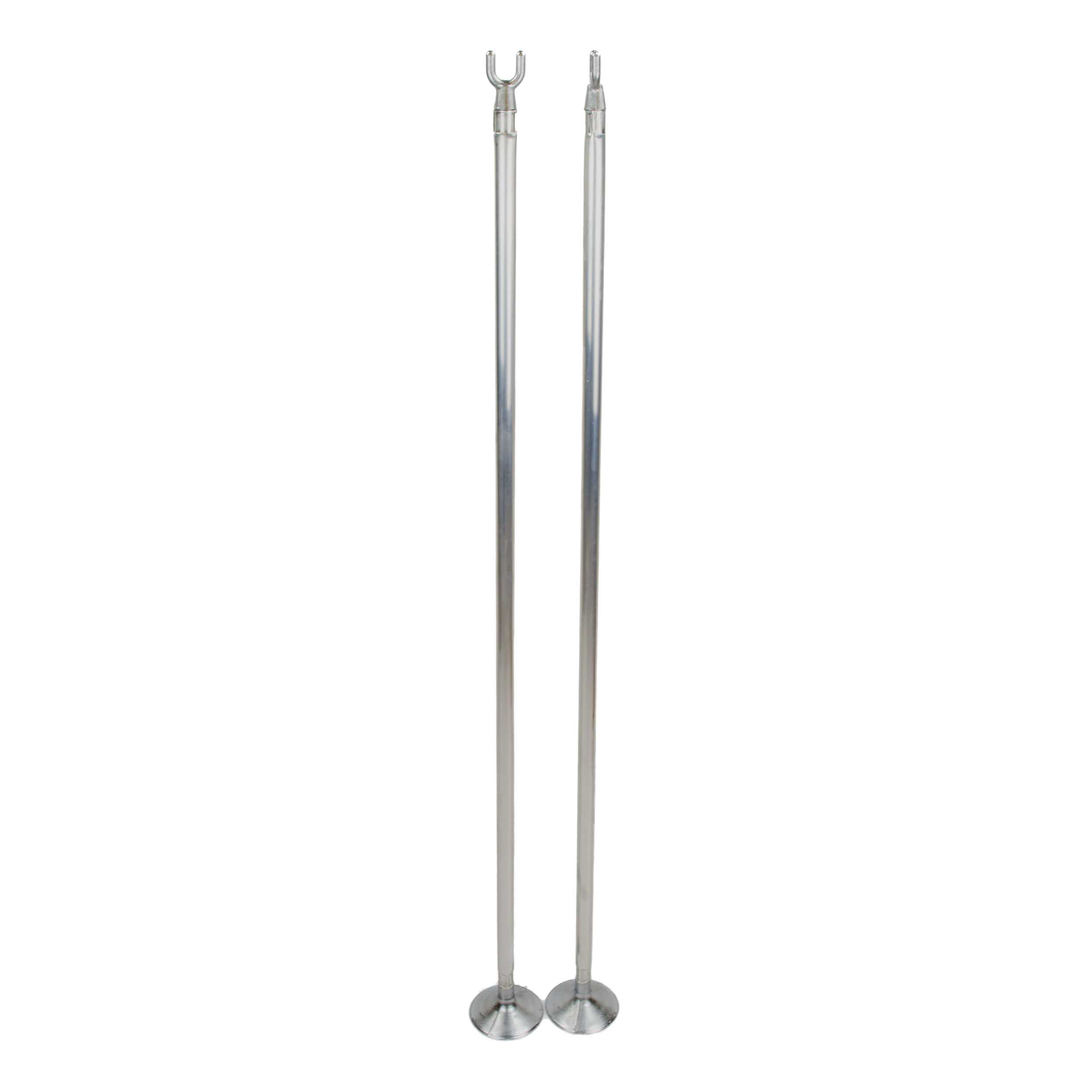 Tegra Barre Simple Conditionné Par Pack Deux, Aluminium - Argent