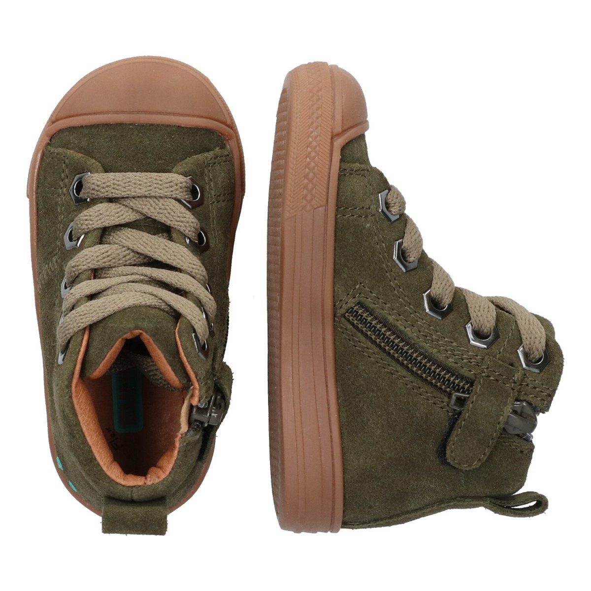 Feline Ferm - Hoge Sneakers Bunnies Groen