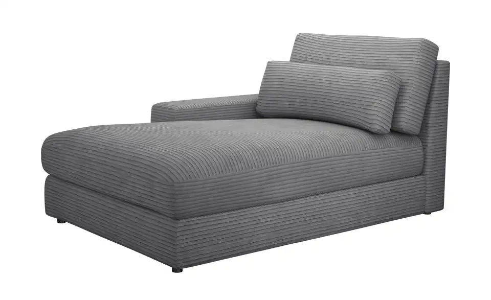 Element Branna Anthrazit Cordstoff Ottomane links