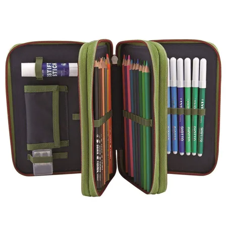 Depesche Dino World Federtasche mit Sound, 3-Fach, sortiert