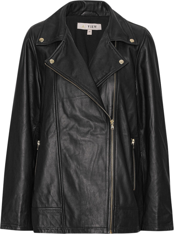 A-VIEW Kalee leather jacket Black