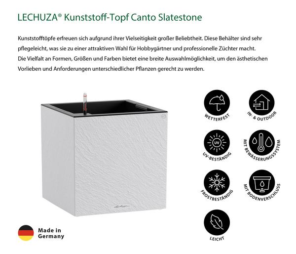 LECHUZA® Kunststoff-Topf Canto Slatestone
