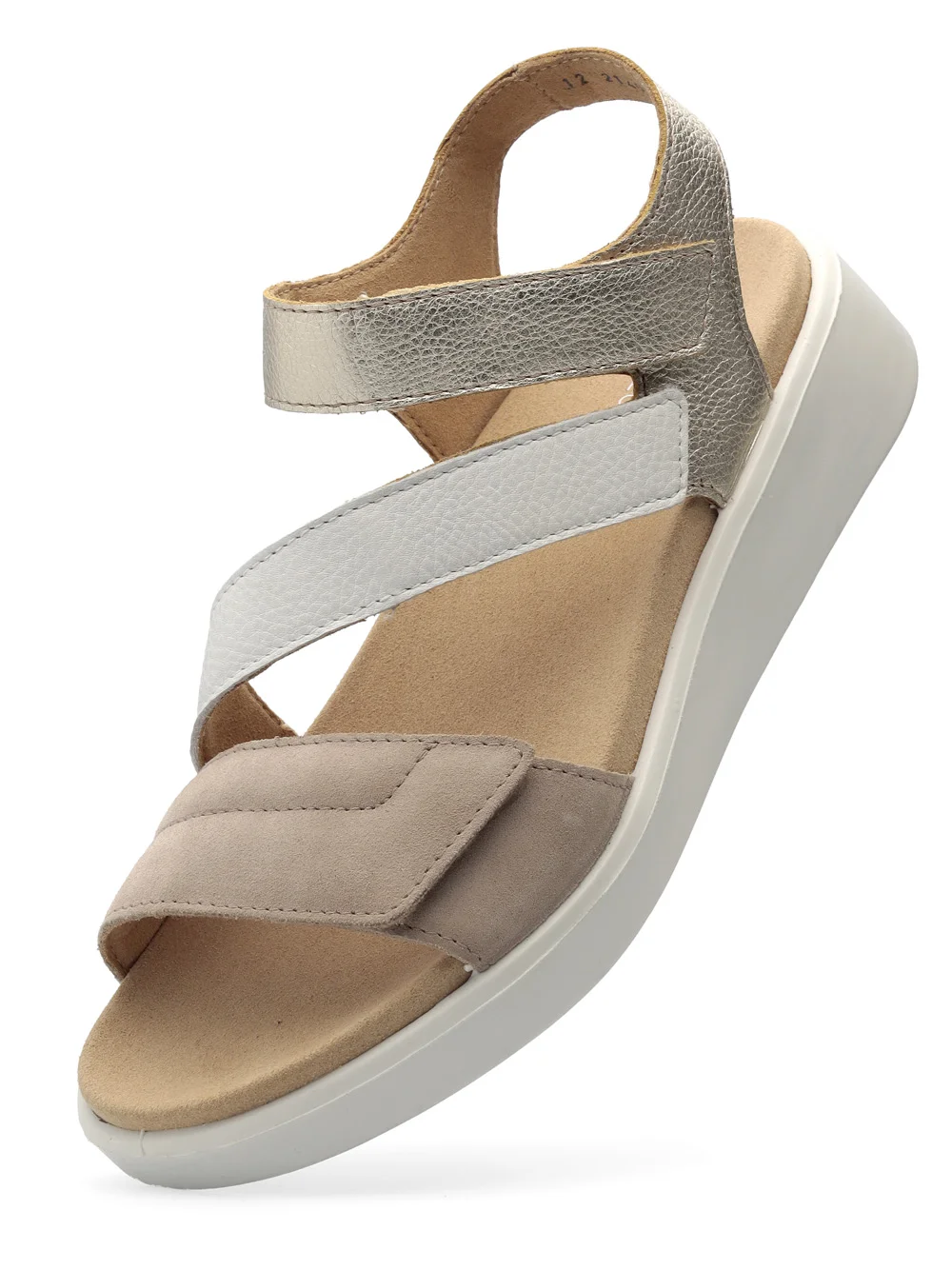 Sandale Madeira sand weiß platin