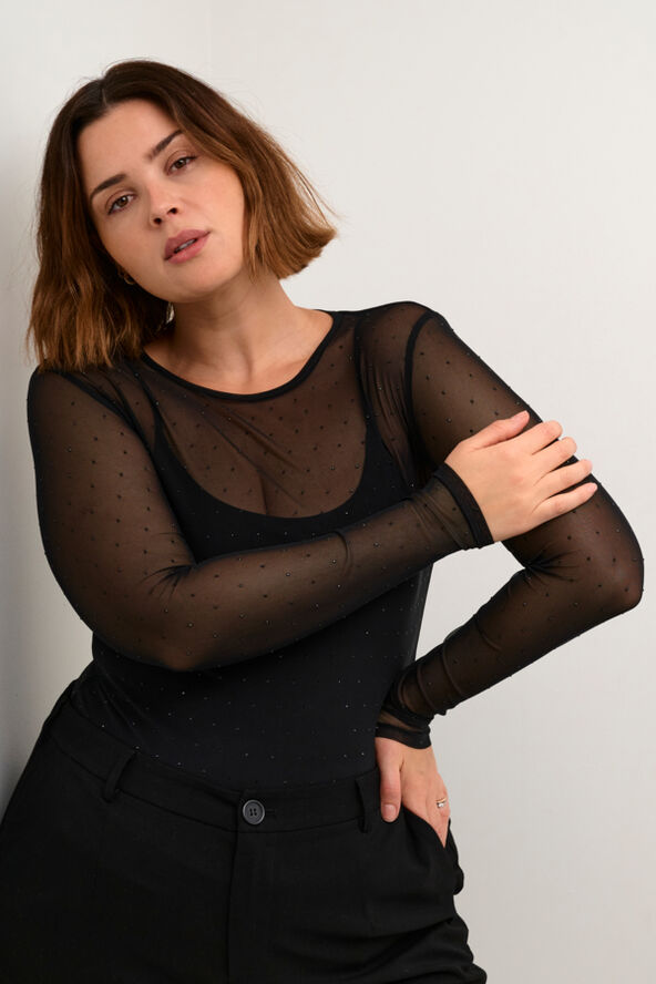 Kaffe Curve KClorinda T-Shirt Black deep