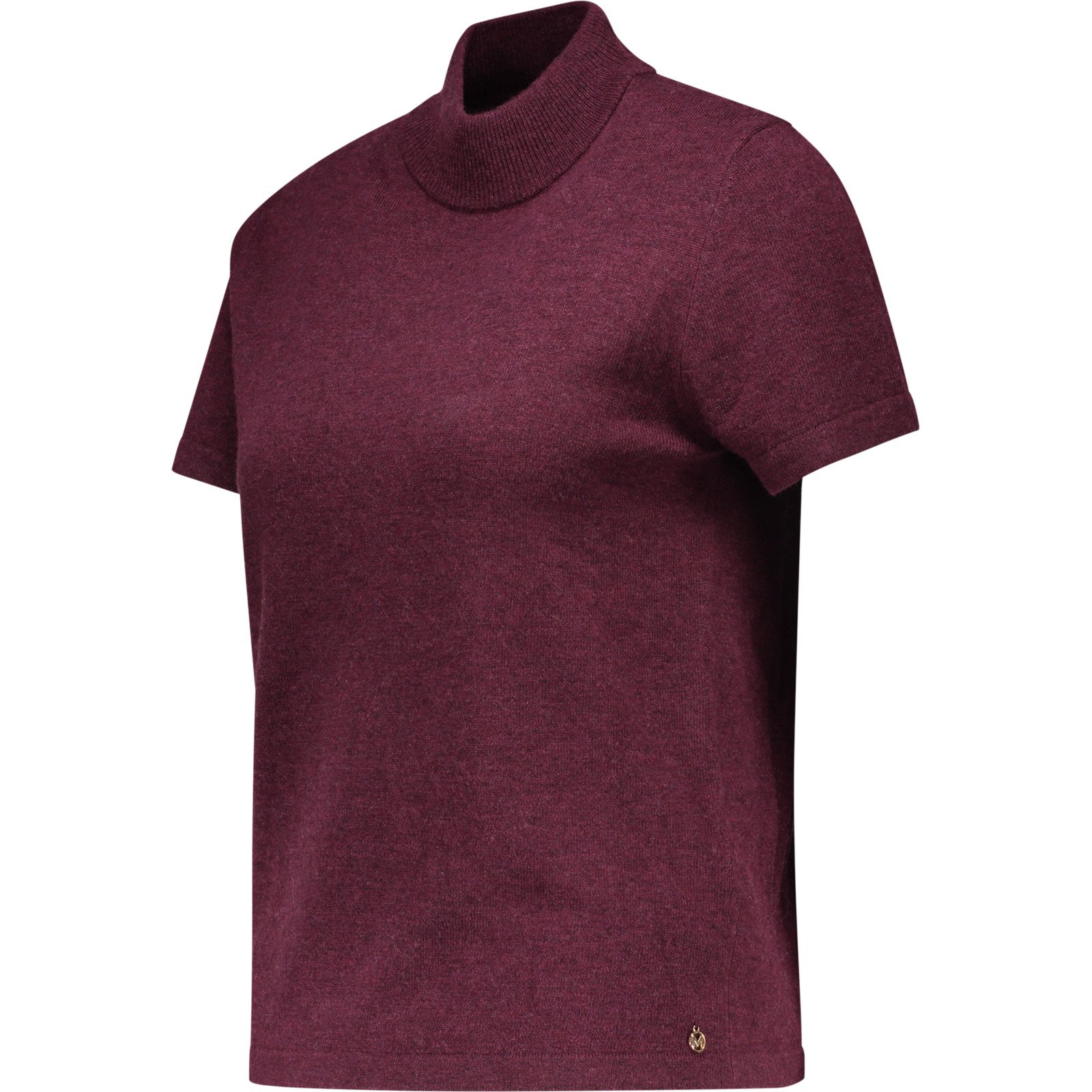 Mexx Damen-T-Shirt Turtle Neck S, brombeer