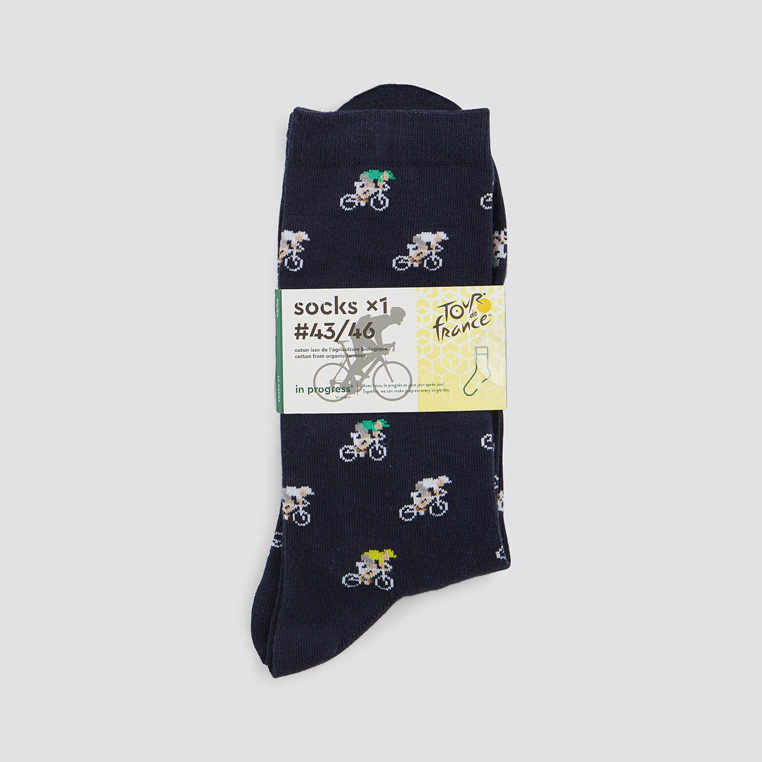 Chaussettes licence Tour de France Bleu foncé