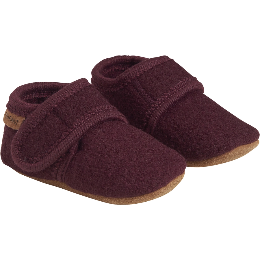 EN FANT Baby Wool Slippers Winetasting