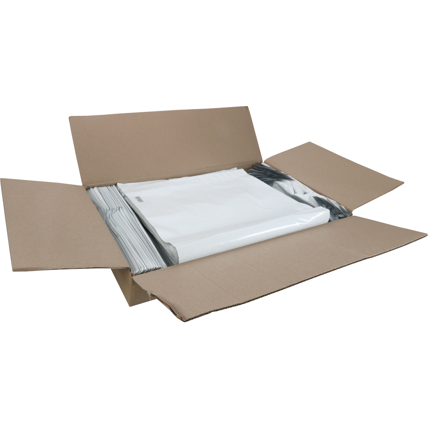 Zak, Verzendzak, Gerecycled LDPE, 40x56cm, 65my, wit