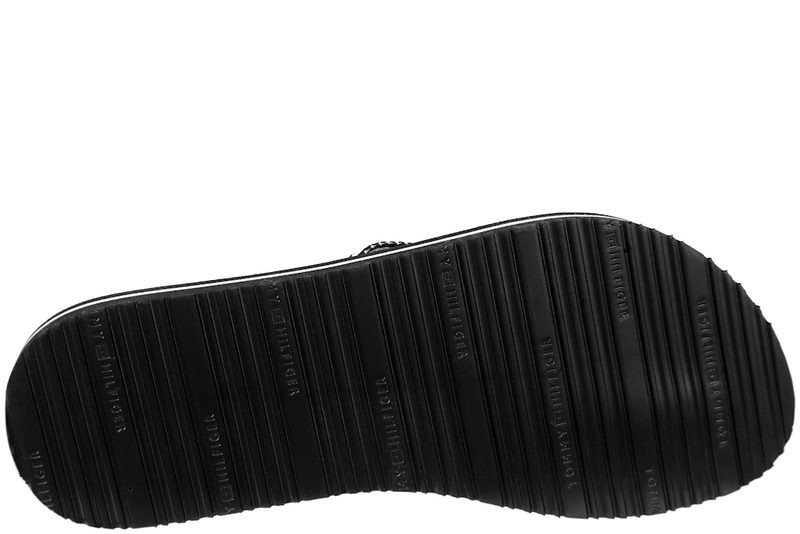 TOMMY HILFIGER - TH WEBBING SUMMER SANDAL BLACK
