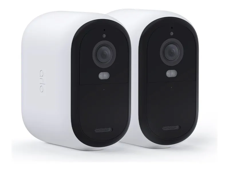 Arlo Essential XL - 2nd Generation - netværksovervågningskamera - indendørs, udendørs - vejrfast - farve (Dag/nat) - 4 MP - 2560 x 1440 - audio - trådløs - WiFi (pakke med 2)
