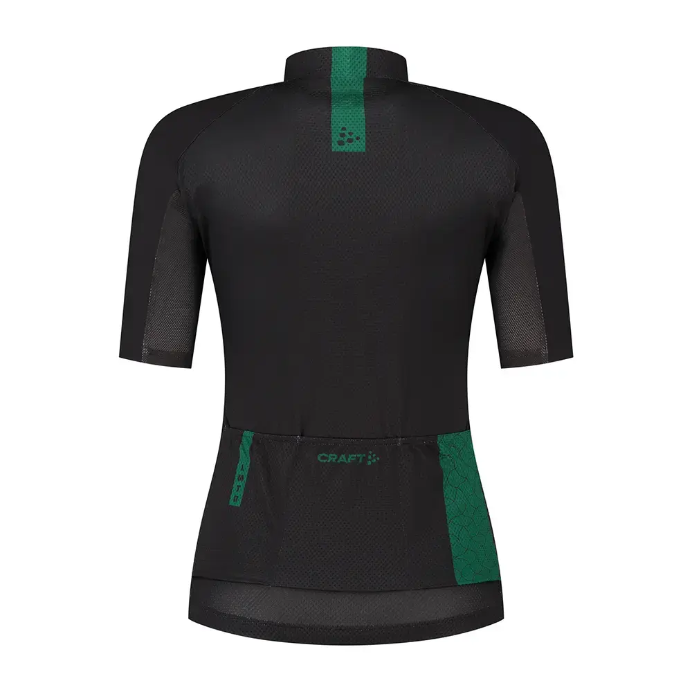 Craft LMTD 3.0 Fietsshirt Korte Mouwen Zwart/Groen Dames