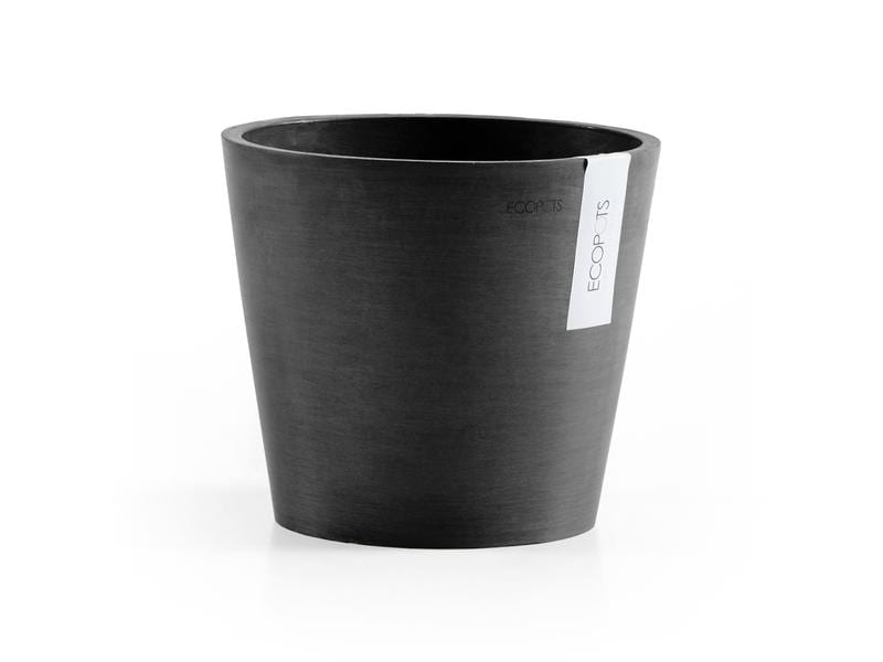 Ecopots Pflanzentopf Amsterdam 20, Dunkelgrau Robuster und langlebiger Blumentopf