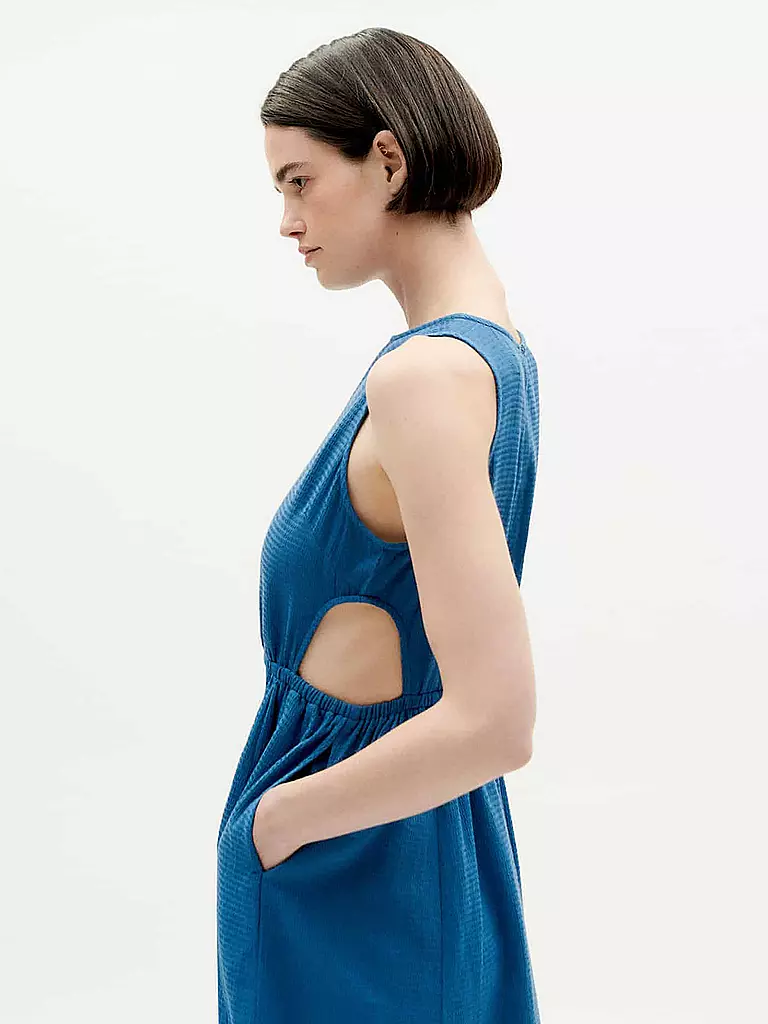 THINKING MU Midikleid KIN blau