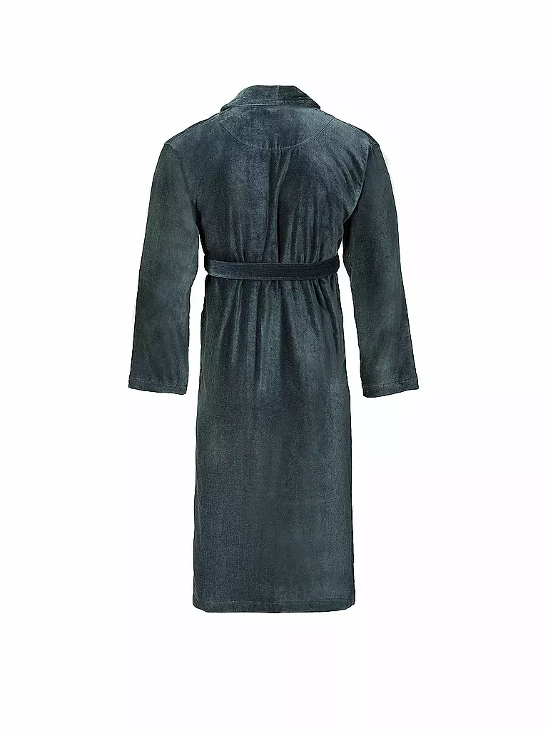 VOSSEN Unisex Bademantel FEELING-L Flanell grau