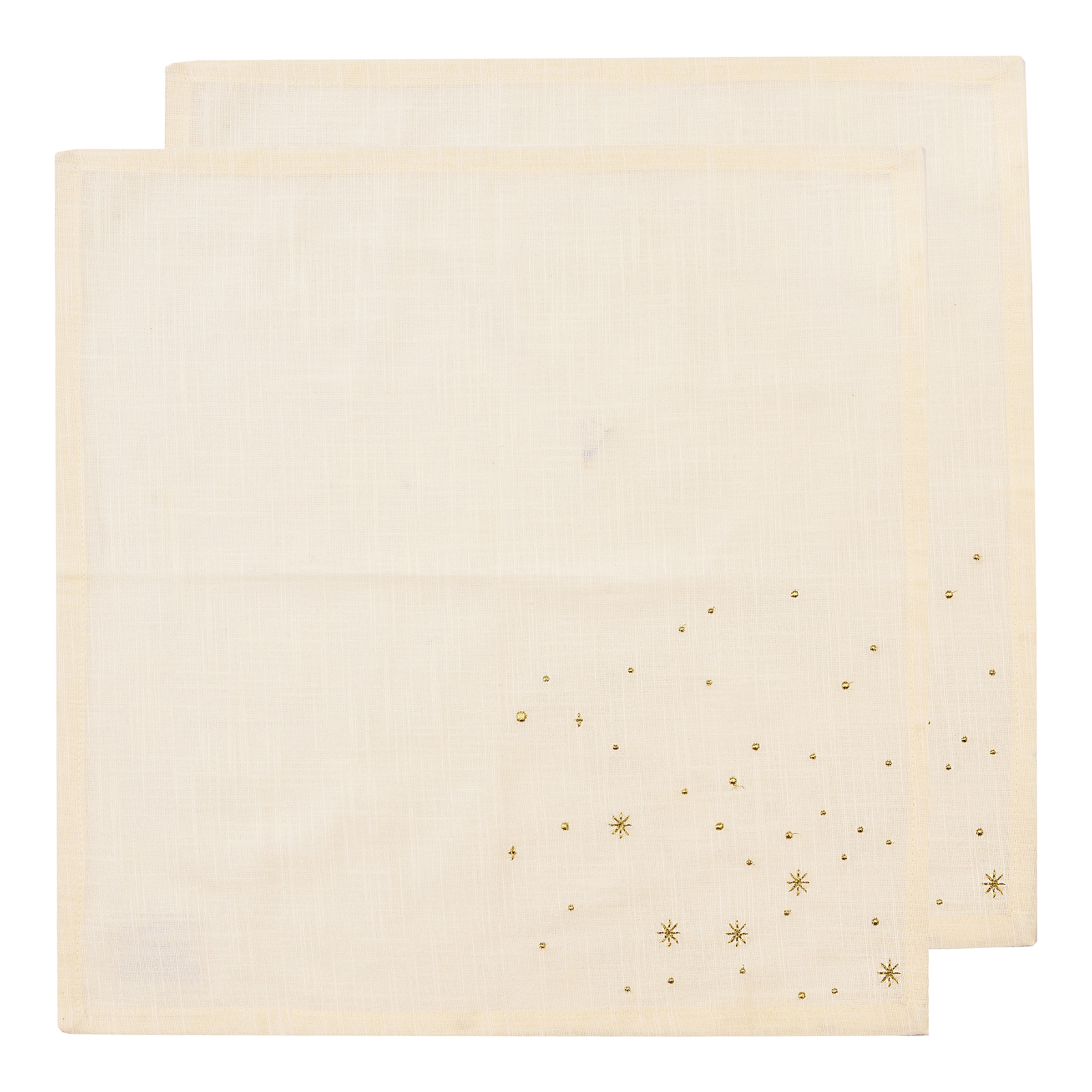 creme, L 45 x B 45 cm, 2 Stück